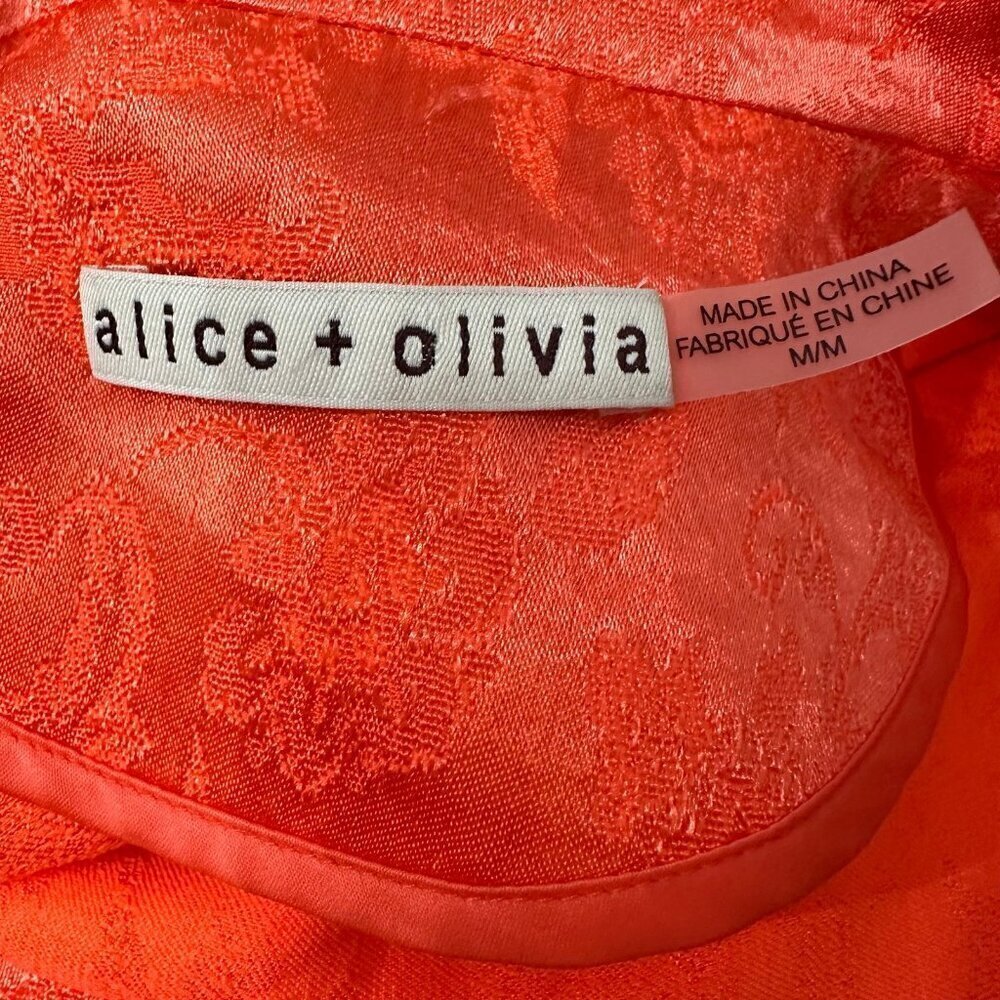 Alice + Olivia embossed Shanda pajama blazer with piping - Picture 5 of 7